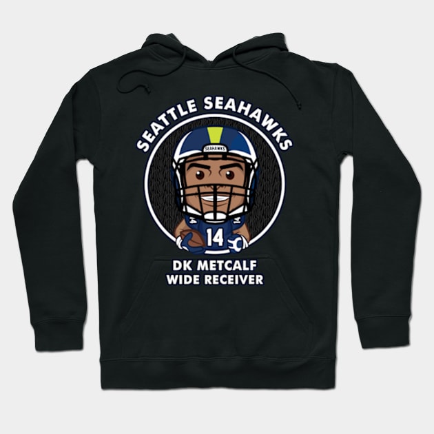 DK Metcalf Hoodie by Mudahan Muncul 2022